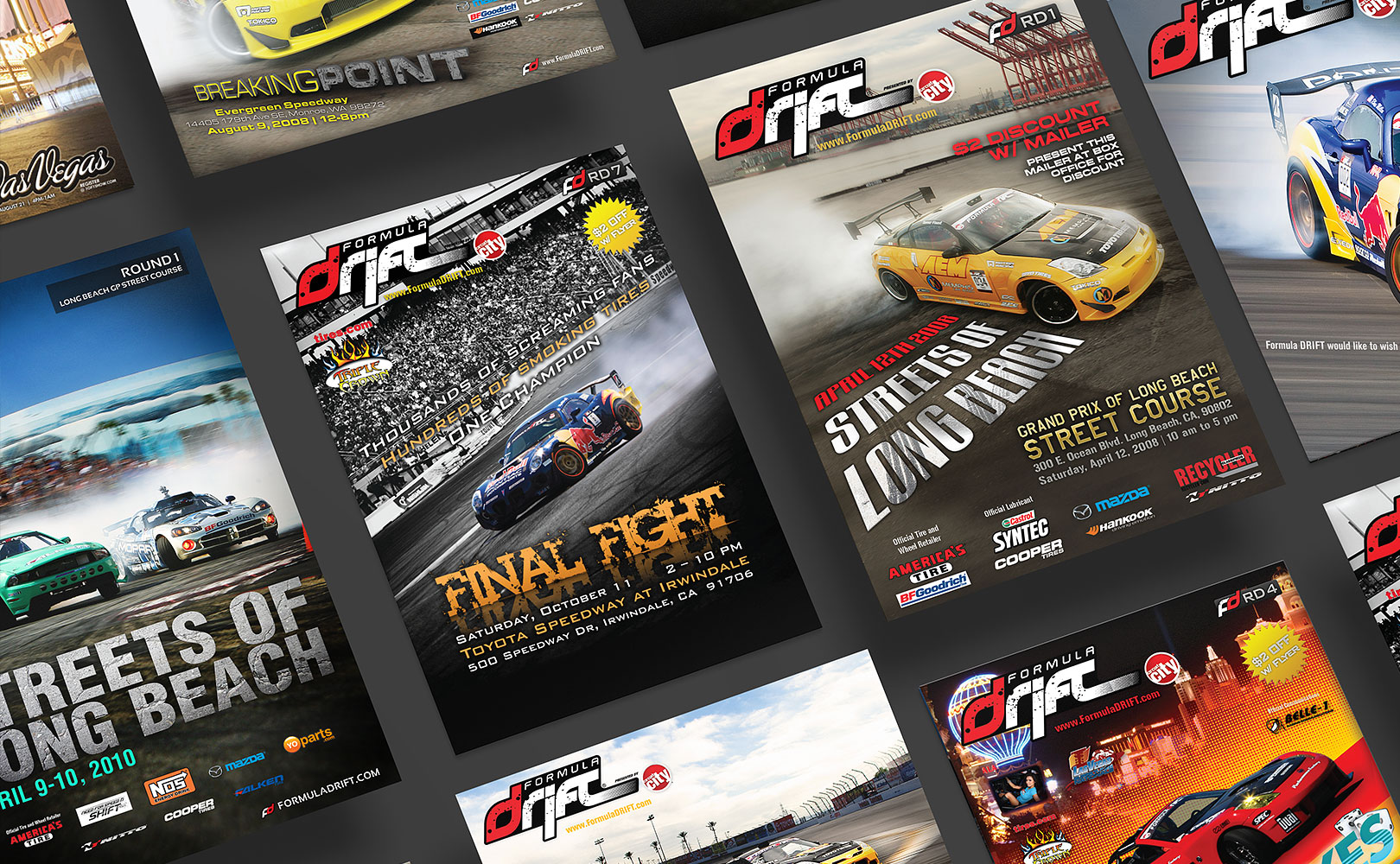 Formula Drift Branding Graphic Design Print Posters Flyers Displays