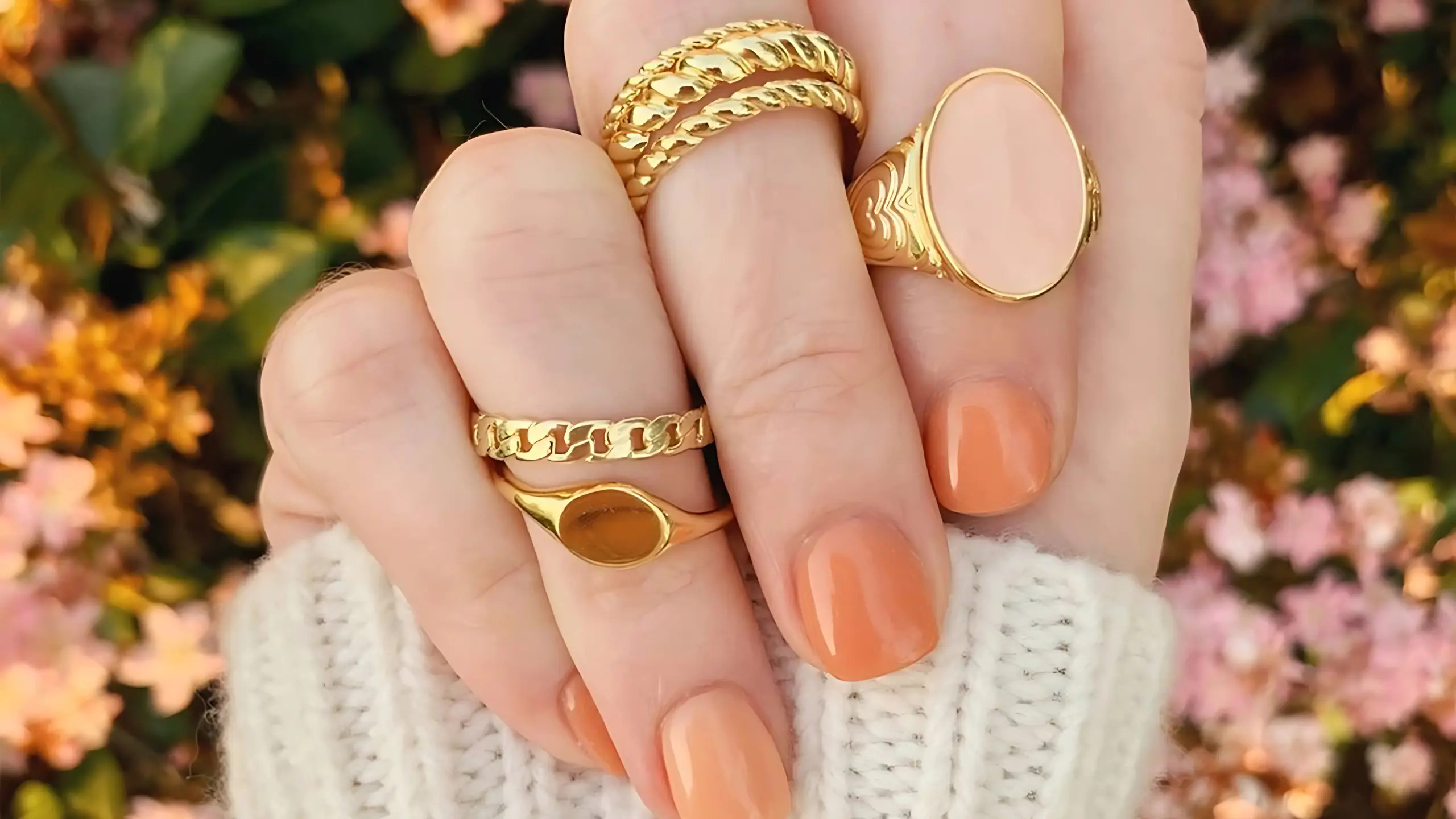 Jewelry design layer gold necklace bracelet rings gorjana