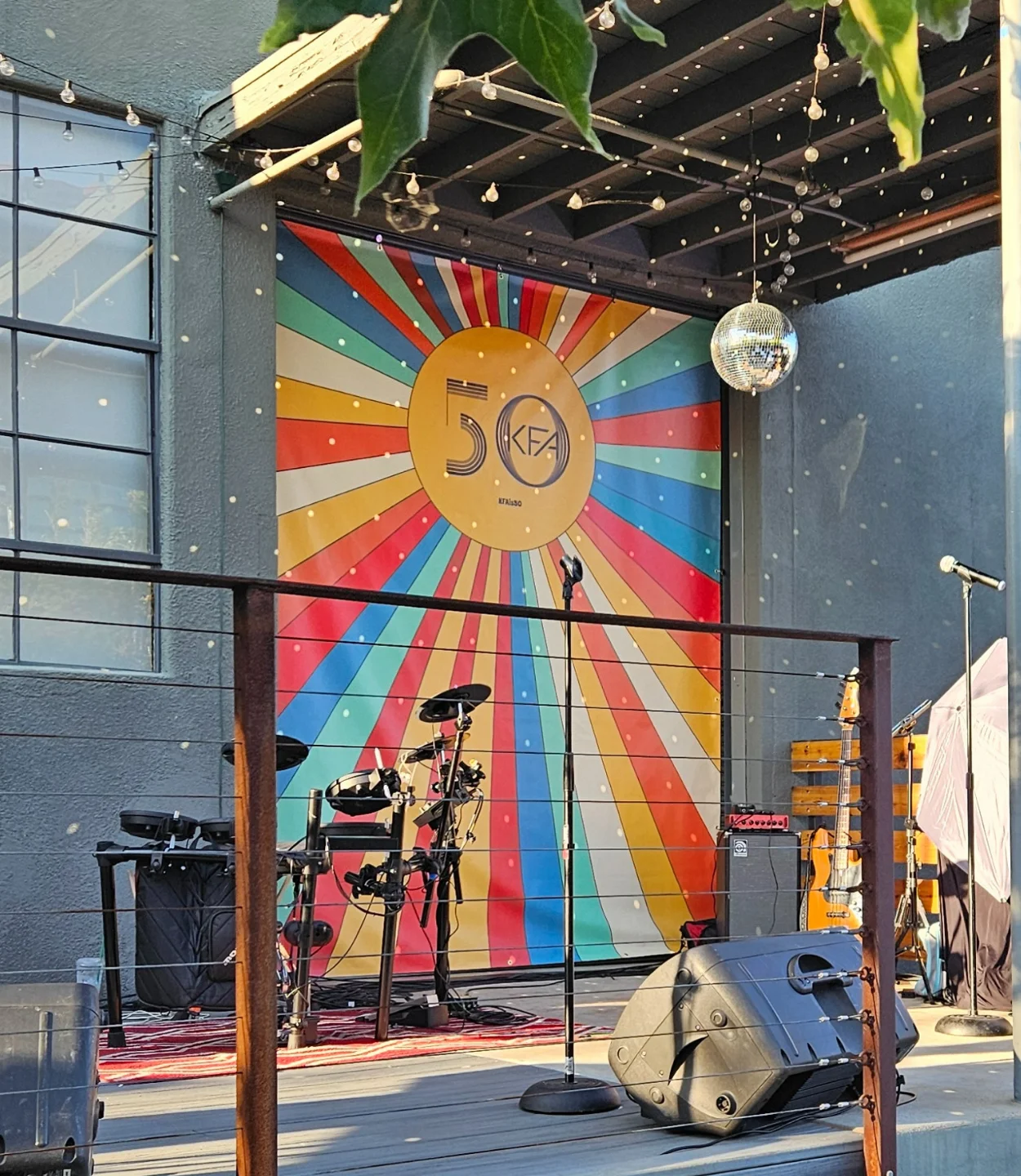 Kfa50 anniversary case study graphic event backdrop