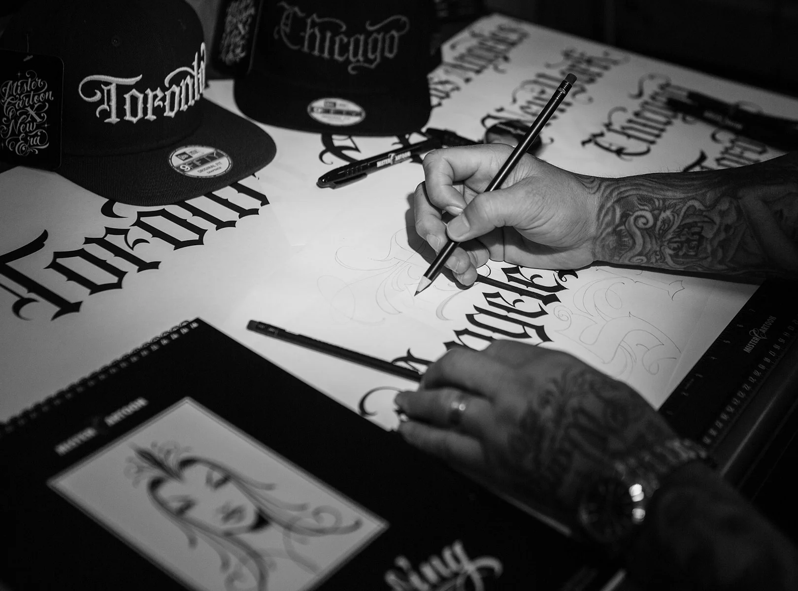 Mister cartoon influencer tattoo graffiti artist