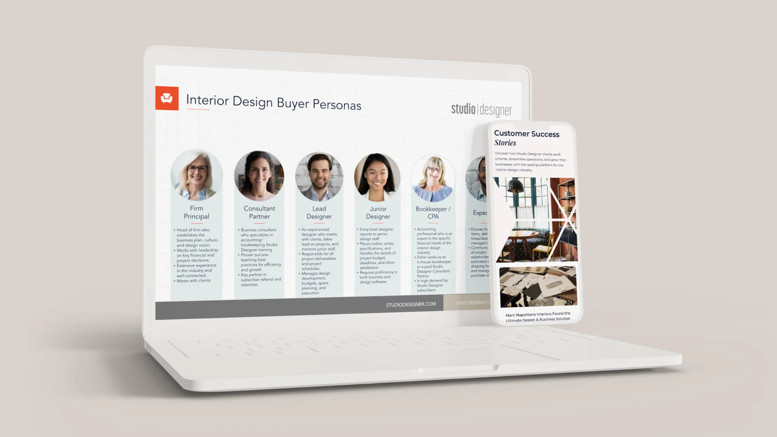 Studio designer brand strategy user buyer personas b2b